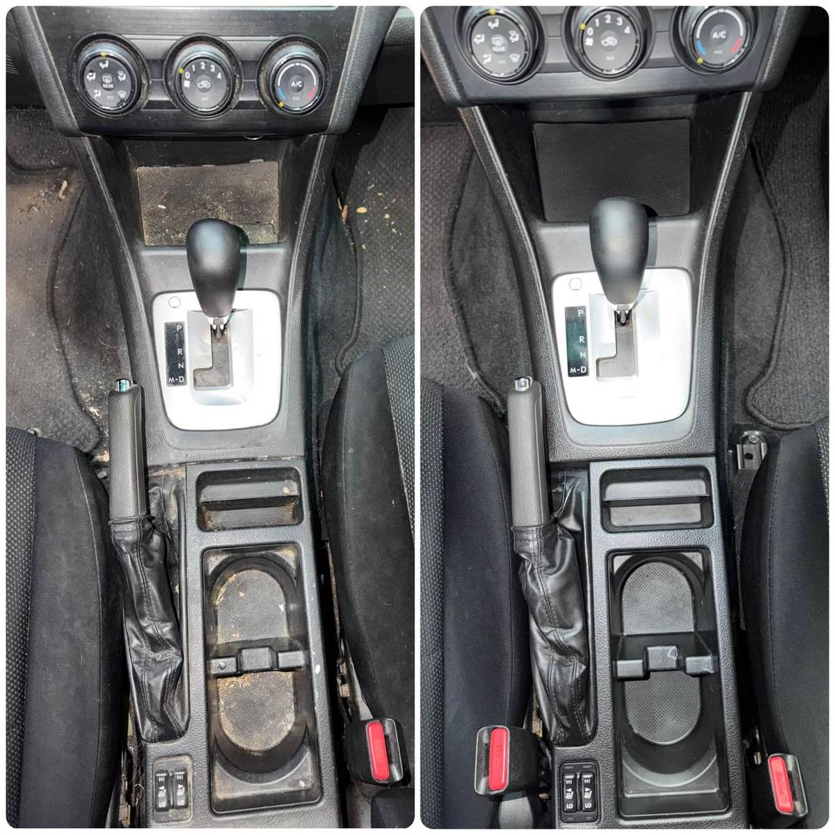 Interior before and after detail